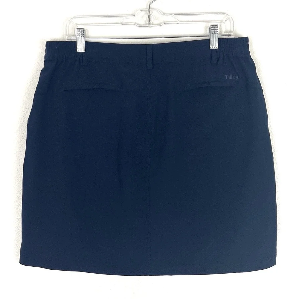 Tilley Sport Skort L Navy Blue Active Outdoor Travel Golf Hiking Casual - Picture 3 of 9